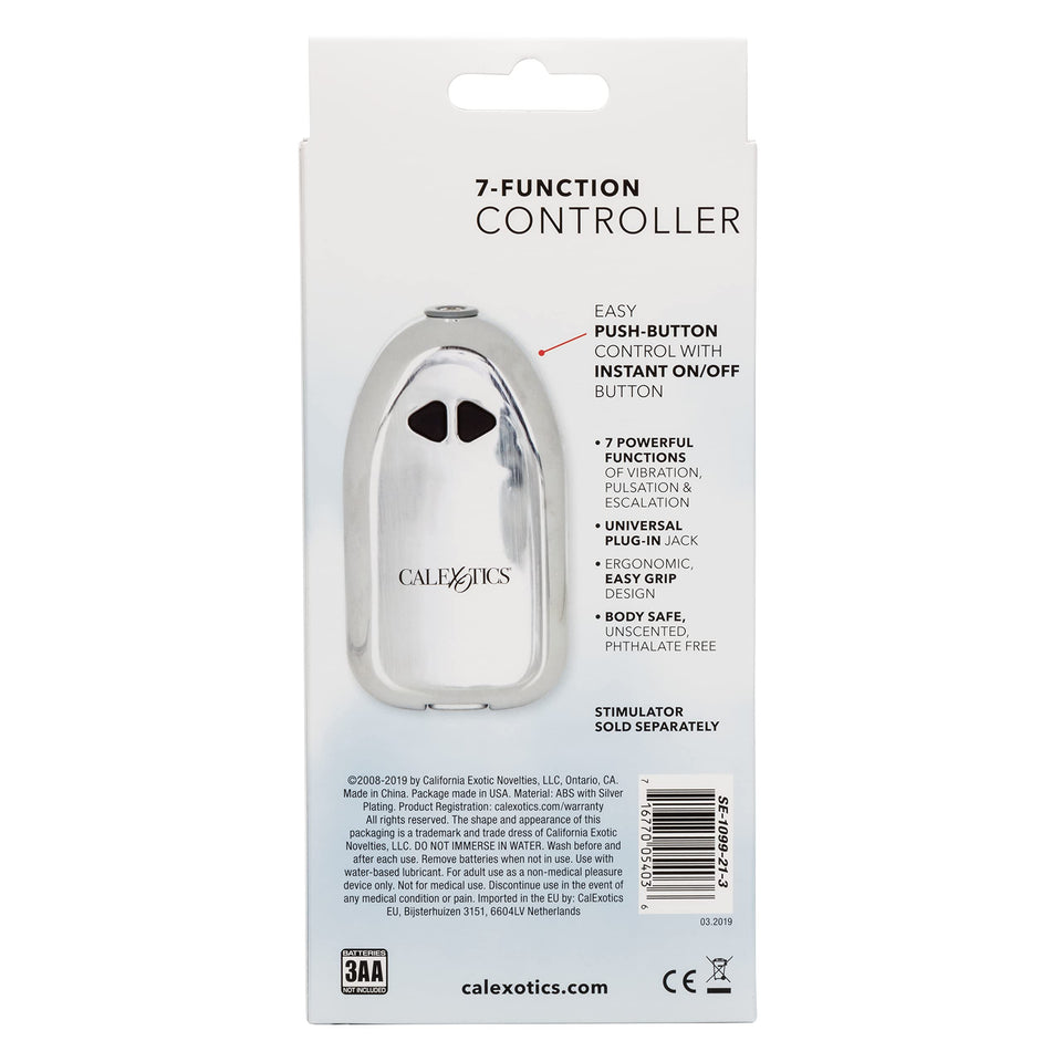 California Exotic Novelties Sterling Collection, 7 Function Control, 4-Inch