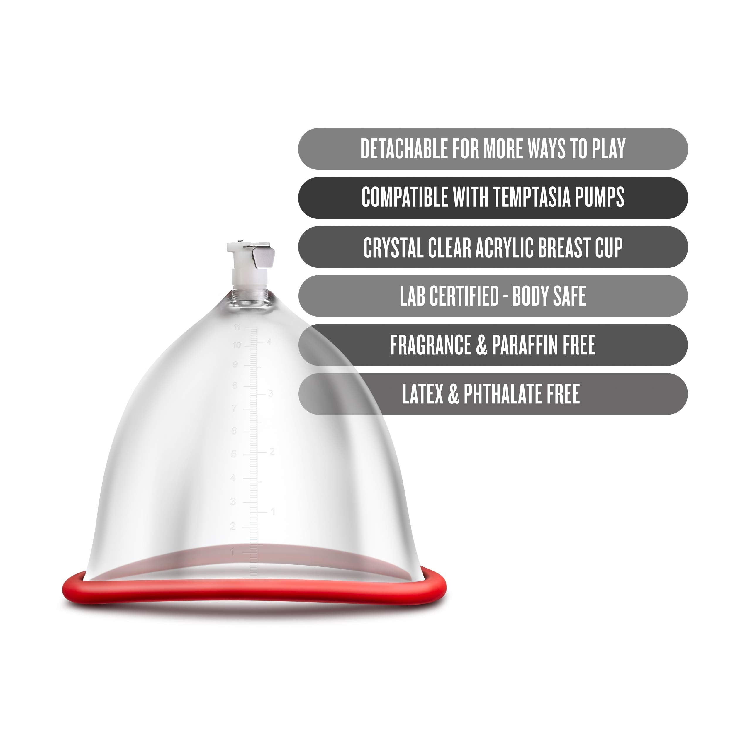 Temptasia - Breast Pump Cup - Clear
