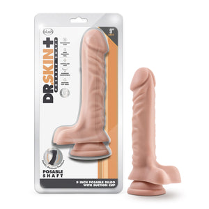 Dr. Skin Plus Pos Dildo W/Balls 9In Choc