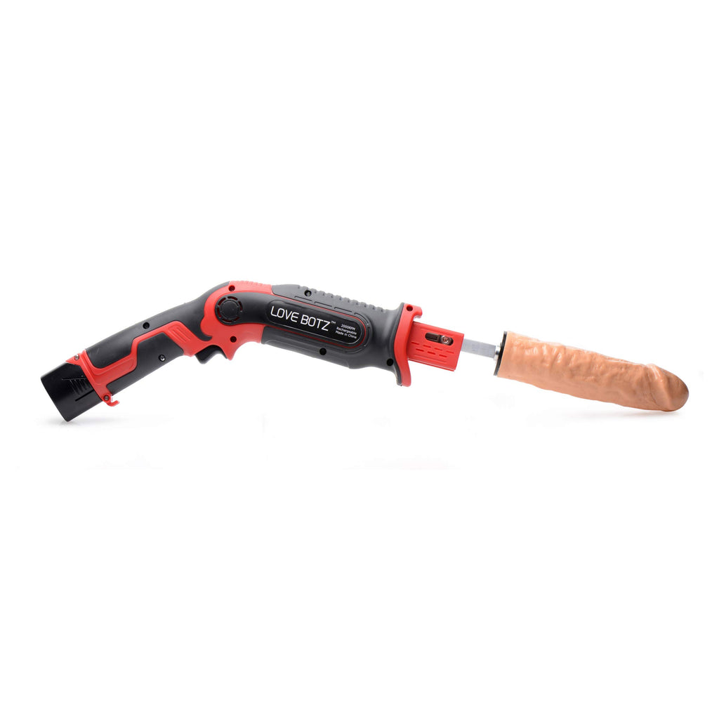 Lovebotz Thrust-Bot Handheld Multi-Speed Sex Machine, Red And Black (Af448)
