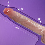 12.8 '' Huge Thick Dildos with Small Glans, Dual-Layer Silicone Big Dildo with Suction Cup for Hands-Free Play, Dildo for Anal P