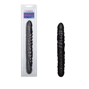 CalExotics Veined Double Dildo, Black, 12 Inches