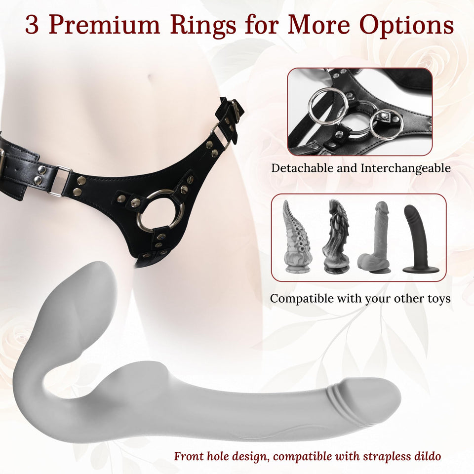 Adjustable Strap On Dildo Harness for Women and Men, Wearable Plus Size Strapon Harness Adult Sex Toys for Lesbians Gay Couples