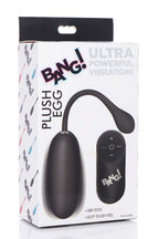 Remote Control 28X Silicone Plush Egg - Black