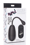 Remote Control 28X Silicone Plush Egg - Black