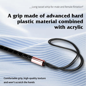 Sex Toy Sex Whip for Unleash Smooth Handle Passion Elevate Connection with Fantasy Whip Black for Adult Sex Role Play Black