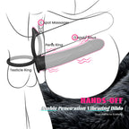 Anal Couples Male Adult Sex Toys - Strap On Anal Dildo with Vibrating Cock Ring, Vibrating Anal Butt Plug Penis Sleeve Vibrator