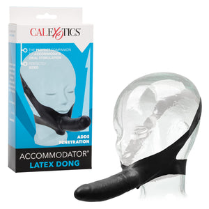 The Original Accomodator Latex Dong - Black