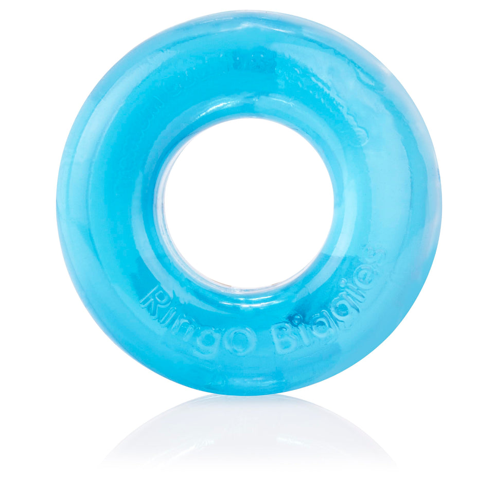 Screaming O Ringo Biggies,Blue - Iconic Award Winning Cock Ring, Disposable Cock Ring - Penis Ring, Increase Pleasure - Couple S