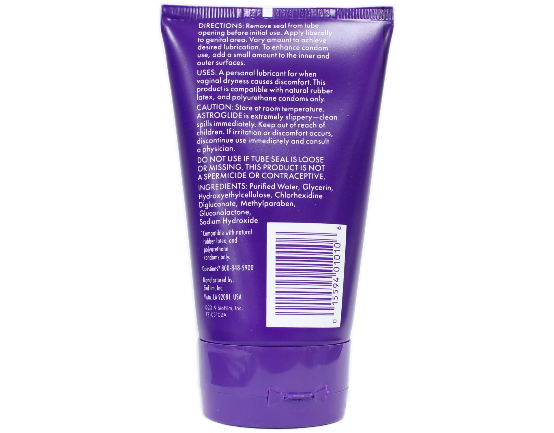 Astroglide Lubricant Gel, 4 Fl Oz (Pack Of 2)
