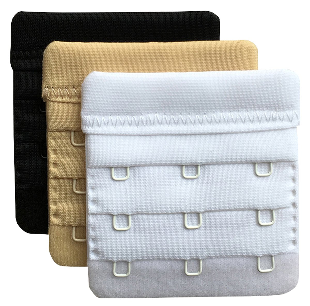 chanie Women Pack of 3 Soft comfortable 3 Hooks Bra Extender,24x 23