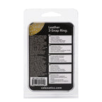 California Exotics Leather 3 Snap Ring