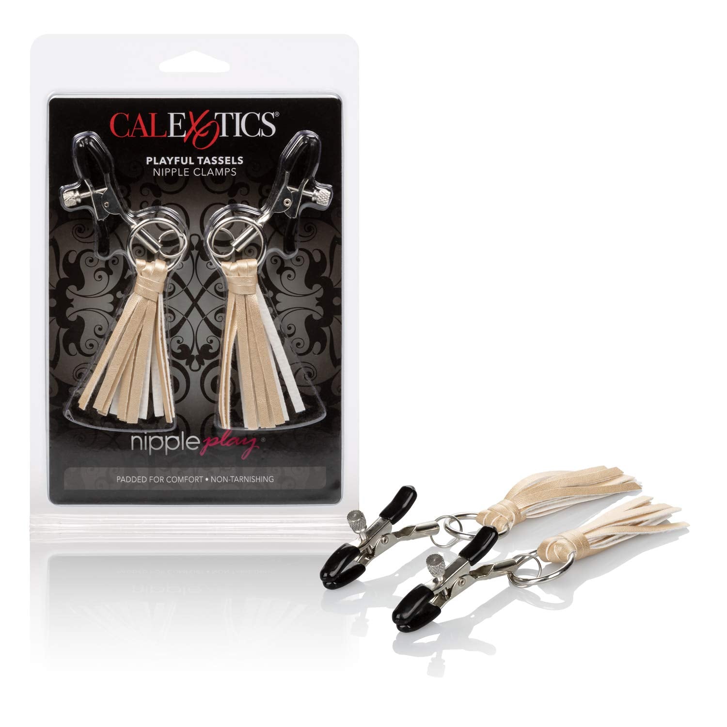Nipple Play Playful Tassels Nipple Clamps - Gold