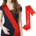 CIEHER Red Blank Sash, Birthday Sash, Bride to Be Sash, Plain Sash, Sashes for Pageants, Custom Sash, Prom Court Sash, Senior Sa