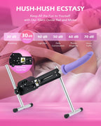 SENSUA Automatic Sex Machine, Dildo Thrusting Machine with 3 Dildos, 3.5'' Suction Cup, Remote Control for Women Men Couples, Ad