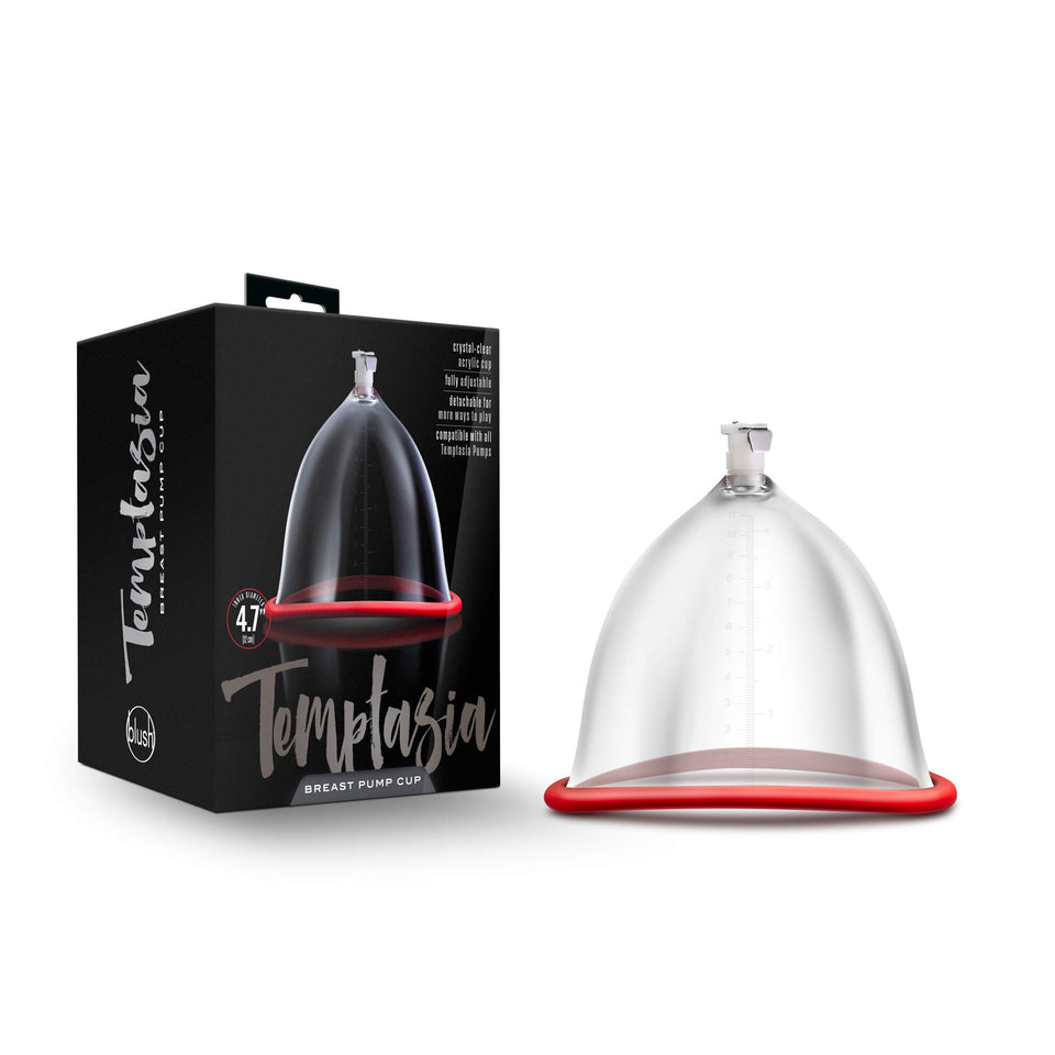 Blush Temptasia Nipple Pumping Cylinders  Set Of 2075 Inch Wide  Nterchange Compatible Replacement Upgrade For All Temptasia