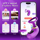 Gasevimo Sex Toys for Women Vibrator - 5IN1 Adult Toys Sucking Vibrator Rose Sex Toy, 3 Sucking, 9 Tongue Licking & Vibrating Se