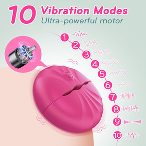 lvhua Nipple Toys Nipple Vibrator, Nipple Clamps Sex Pleasure Women with 10 Vibration Modes, Silicone Lightweight Invisible Nipp
