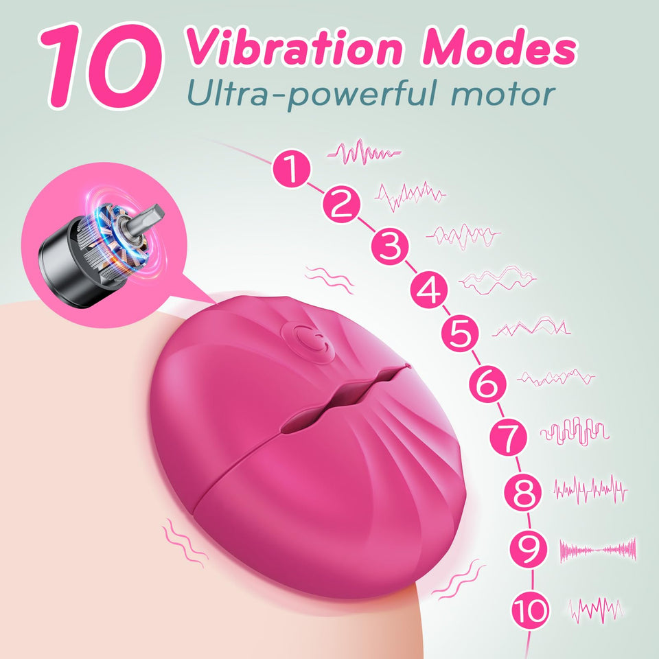 lvhua Nipple Toys Nipple Vibrator, Nipple Clamps Sex Pleasure Women with 10 Vibration Modes, Silicone Lightweight Invisible Nipp