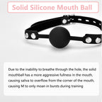 Leather Restraints Ball Mouth Plug Silicone Bondage Ball Gag Silicone Bondage Ball Gag for Sex, BDSM Restraints Toys Sex Gag Muz