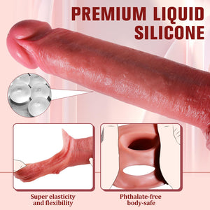 KVEVU Reusable Penis Sleeve Cock Sleeve Extender, Penis Ring 2.2 inch Ultra-Soft Pennis Extender for Couples Sex Toys for Men