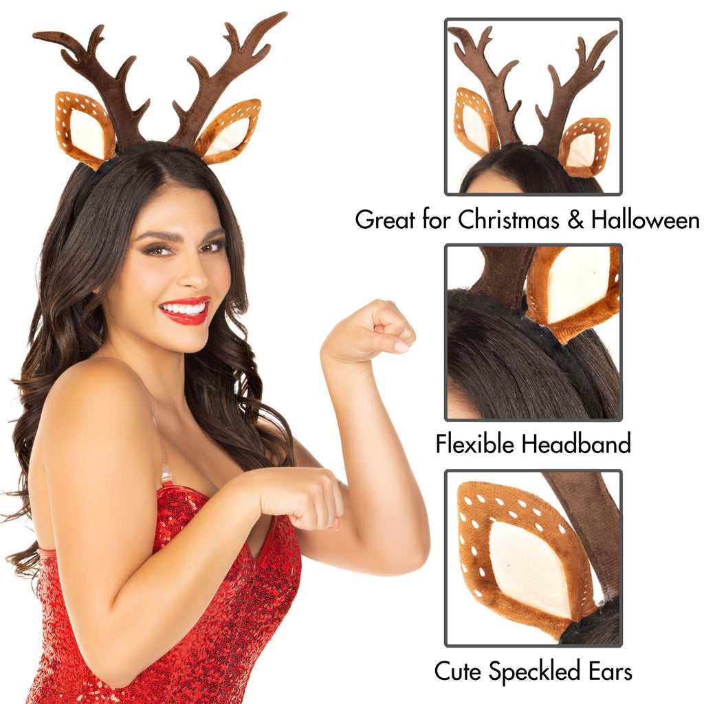 Fawn ear antler headband