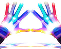 GLEDLOVES LED Gloves,LED Finger Gloves,Finger Light Gloves,LED Gloves for Kids Gifts,The Toys for 3-8 Year Old Boys Girls,Light 
