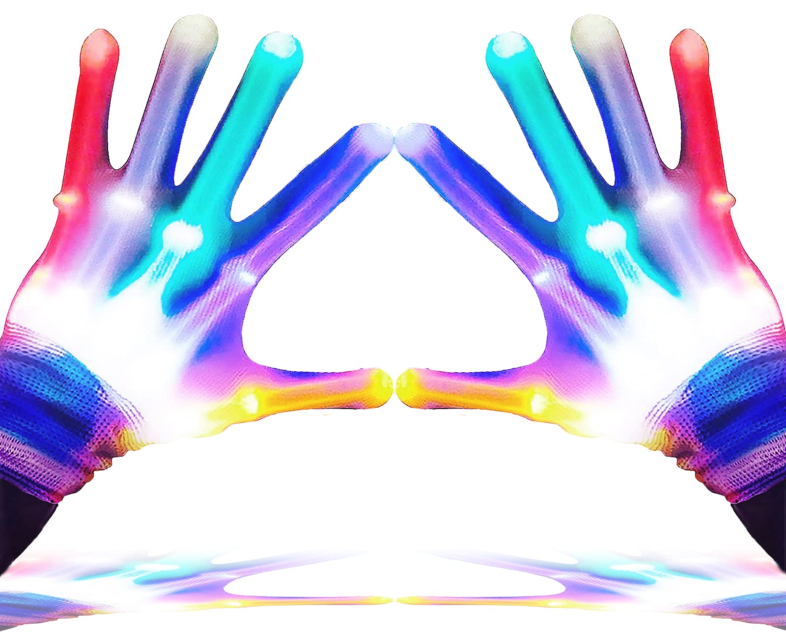 GLEDLOVES LED Gloves,LED Finger Gloves,Finger Light Gloves,LED Gloves for Kids Gifts,The Toys for 3-8 Year Old Boys Girls,Light 