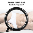 Male Cock Cage Chastity Device - UTIMI Large Chastity Cage with 4 Active Rings Adult Sex Toy for Men Penis Exercise | Key and Lo