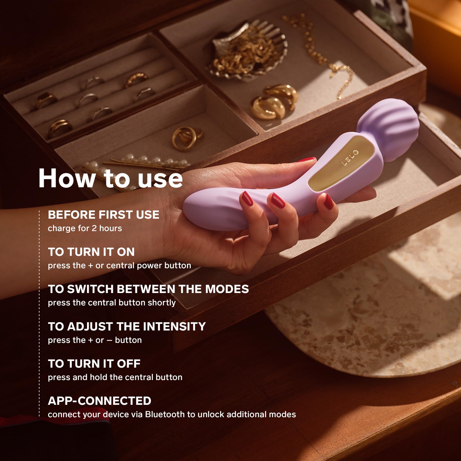 LELO SWITCH Double-Sided Wand Soft Pink