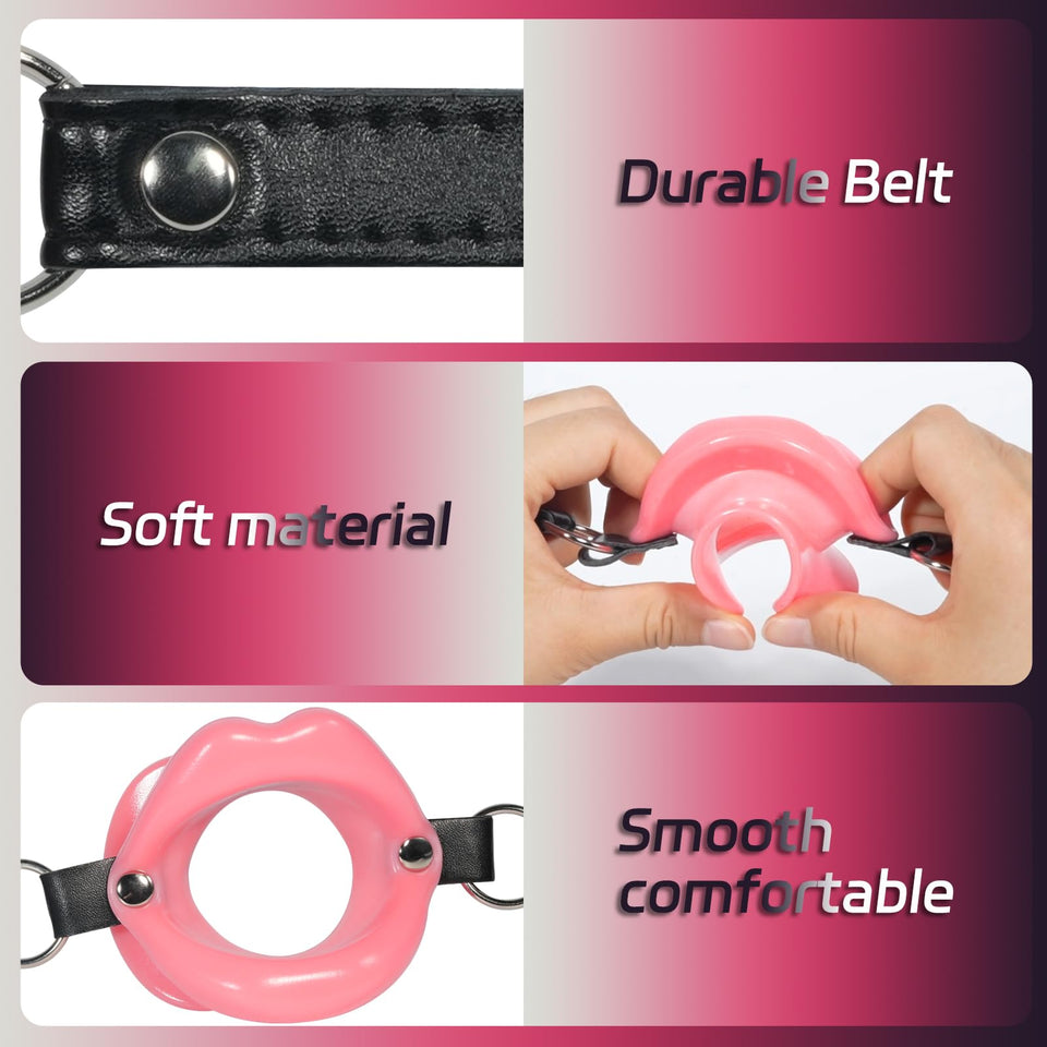 Open Mouth Gag Silicone O-Ring Gags Ball BDSM Bondage Sex Toys Adjustable Head Harness Ballgag Muzzles Restraints Adult Slave Fe