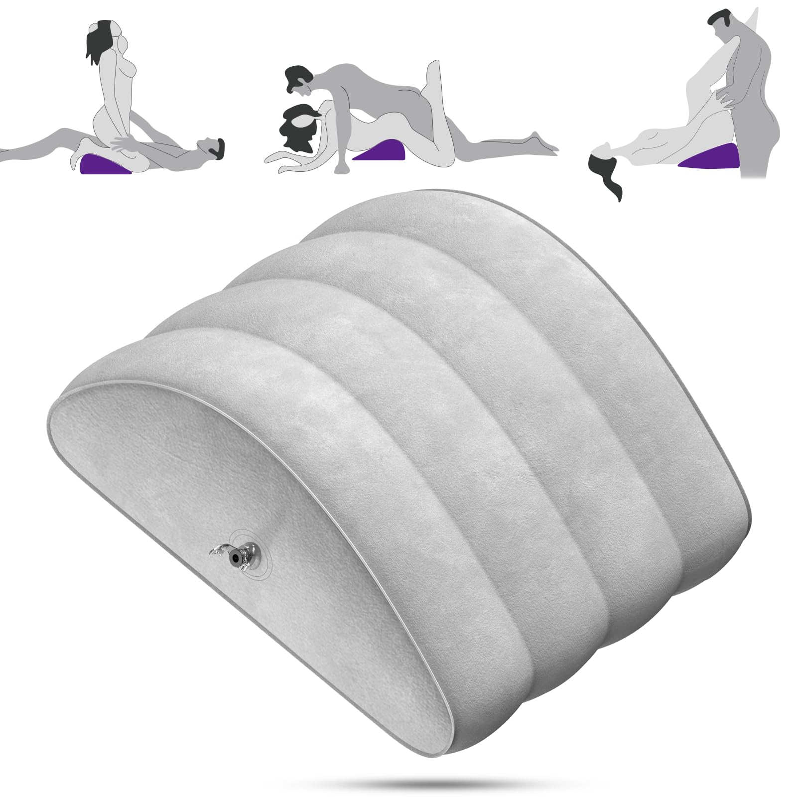 Sex Pillow BDSM Sex Position Pillow - Inflatable Sex Furniture for Bedroom Couples Sex Toys, Triangle Sex Chair Sex Sofa Thing f