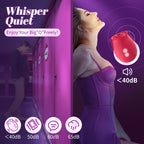 Sex Toys Rose Dildo Vibrator - Upgraded Adult Toys with 5 Sucking & Vibrating Modes for Women Clitoral Nipple, Rose Sucker Sex T