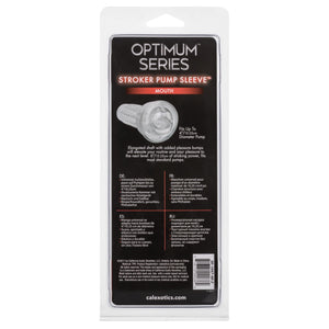CalExotics Optimum Series Stroker Mouth Pump Sleeve - Male Silicone Masturbation Sleeve - 6.25 Inch Adult Male Masturbator Sex T