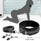 BDSM Bondage Restraints Sex Toys - Adjustable Soft Leather Handcuffs Ankle Cuffs Adult Toy, Furniture Restraint Kit for Men Wome