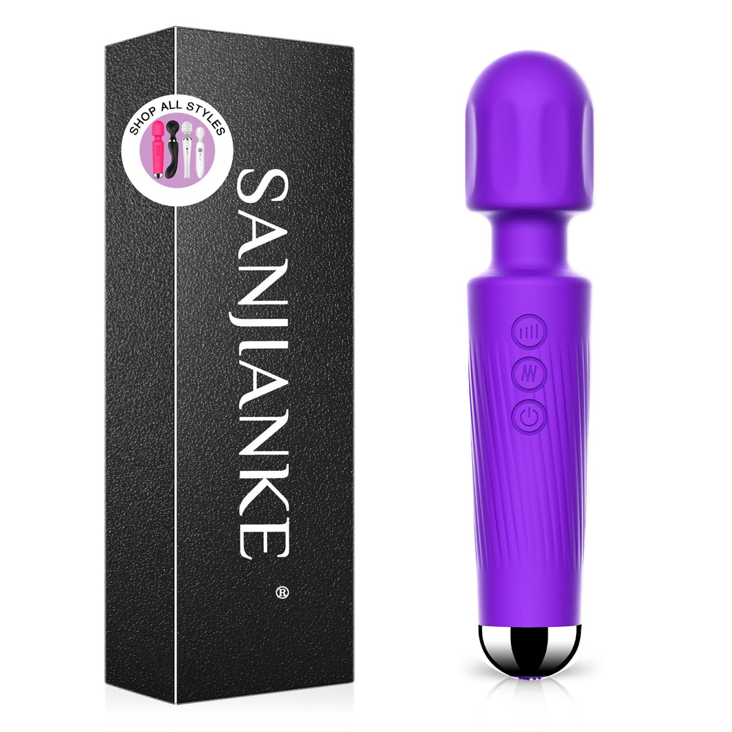 SANJIANKE Vibrator Wand, Female Adult Sex Toys, Clit Stimulator, Vibrators for Her,Wand Massager,Vibrator Sex Toy Wand,Dildo,wit