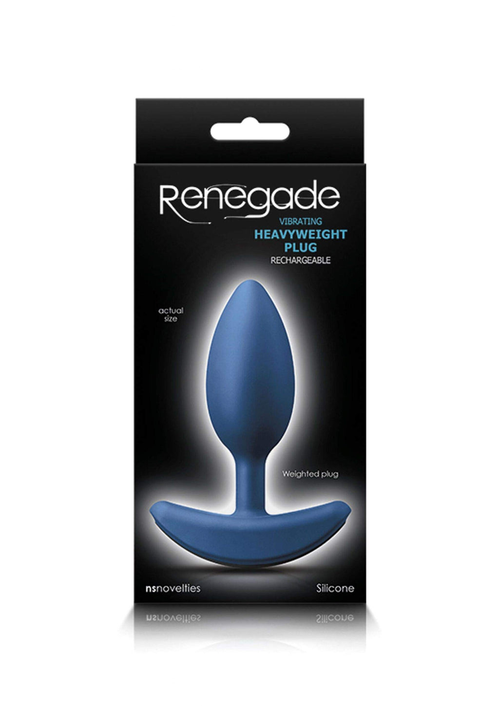 Renegade Heavy Weight Anal Butt Plug Medium - Blue
