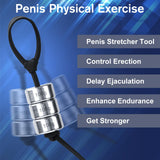 Sex Toys Metal Penis Trainers - Adult Toys Penis Extender with Adjustable Cock Ring, Sex Toys for Men Penis Enlargement Extensio
