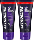 Astroglide X Silicone Based Sex Lube Gel (3 oz.) | Waterproof & Long-Lasting Personal Lubricant Gel | Condom Safe | Not Made wit