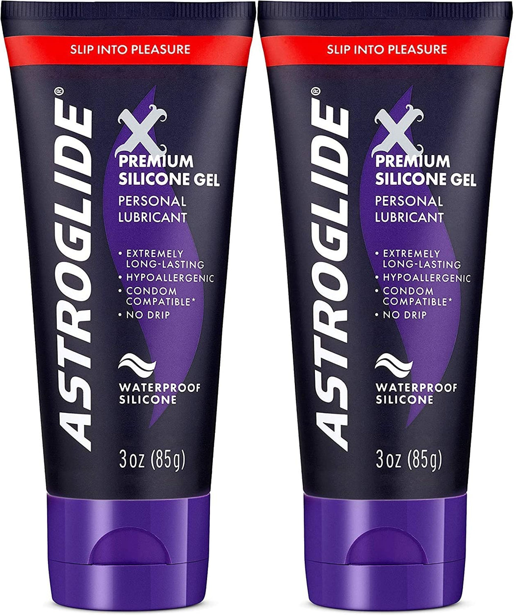 Astroglide X Silicone Based Sex Lube Gel (3 oz.) | Waterproof & Long-Lasting Personal Lubricant Gel | Condom Safe | Not Made wit