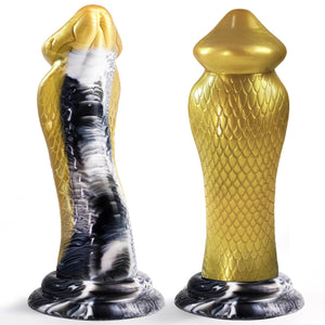 Cobra Monster Dildos Adult Toys- 8.66 ' ' Realistic Snake Thick Anal Dildos for U, G-spot Silicone Dildo, Strong Suction Cup COK