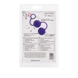 Calexotics Posh Silicone Aoa Balls - Ben Wa Kegel Weights - Pelvic Floor Exercise - Adult Sex Toys - Purple