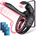 Vibrating Cock Ring Sex Toys for Couples Men - Vibrator Penis Sleeve with Rabbit Clitoris Vibrators, Adult Toy Penis Ring Cock S