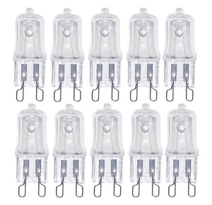 Shuohui G9 230 V 20 W Halogen Bulb Halogen Light Bulb Halopin Clear Replacement For Beam Angle Warm White 2700 K Pack Of 10