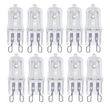 Shuohui G9 230 V 20 W Halogen Bulb Halogen Light Bulb Halopin Clear Replacement For Beam Angle Warm White 2700 K Pack Of 10