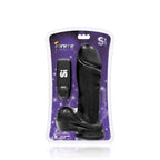 Si Novelties Thick Cock With Balls  Egg And Suction  Black  8 Inch  2688 Ounce