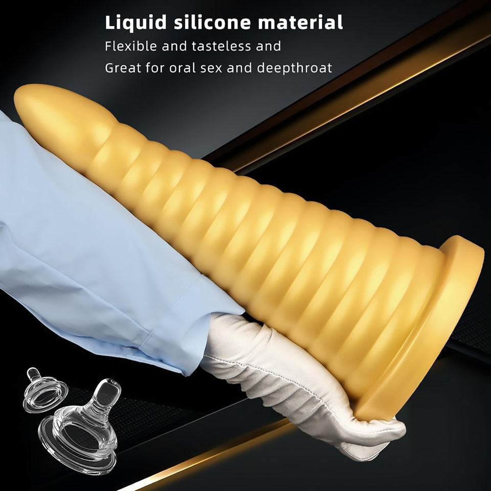 Huge Thick Anal Plug, Liquid Silicone Large Butt Plug, Ultra Soft Anal Dildo for Deep Stimulation, Vaginal Massage Prostate Anal