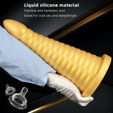 Huge Thick Anal Plug, Liquid Silicone Large Butt Plug, Ultra Soft Anal Dildo for Deep Stimulation, Vaginal Massage Prostate Anal