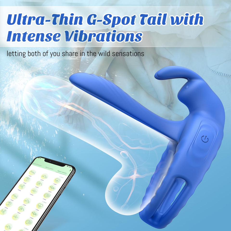 Penis Extender with G Spot Clitoris Stimulator Sex Toy for Men Male Vibrator, Adult Toys Penis Ring Cock Sleeve for Couples Man