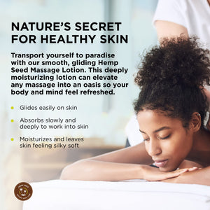 Earthly Body Hemp Seed Massage Lotion, 2.0 oz - Skinny Dip, Clear
